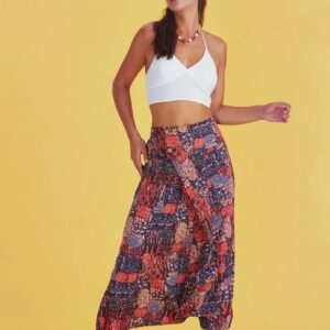 Elegáns zsebes háremnadrág „red inca”