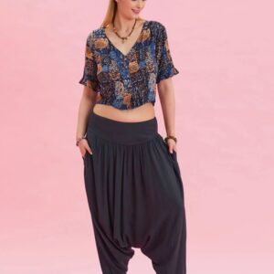 Elegáns salwar „sötét antracit”