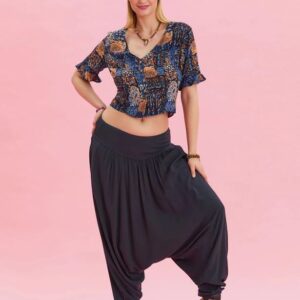 Elegáns salwar „sötét antracit”